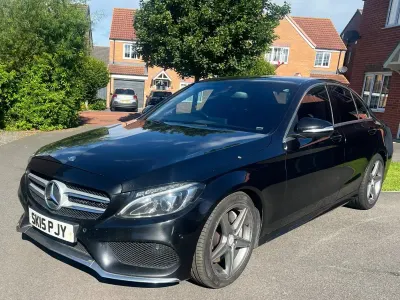 Used Mercedes C250 AMG line 204 HP (150 kW) 2015 Black Sedan