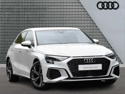 Used Audi A3 S-Line 108 HP (79 kW) 2023 White Sedan