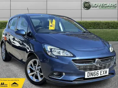 Used Vauxhall Corsa SRi 75 HP (55 kW) 2016 Blue Hatchback