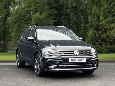 Black Used 2018 VW Tiguan R-line SUV | £17,950 (Good price)