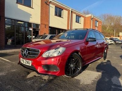 Red Used 2016 Mercedes E220 Premium Estate | £9,988 (A bit pricey)