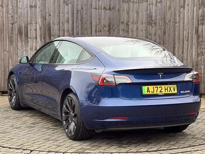 Used Tesla Model 3 Performance 461 kW (627 HP) 2022 Blue Sedan