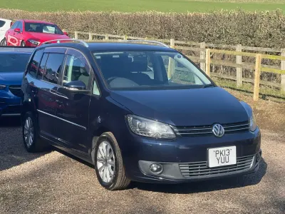 Used VW Touran 140 HP (102 kW) 2013 Blue MPV