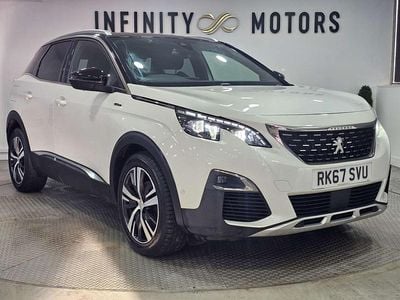 White Used 2017 Peugeot 3008 GT-line Hatchback | £8,950 (Fair price)