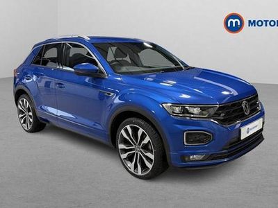 Used VW T-Roc R-line 150 HP (110 kW) 2021 Blue SUV