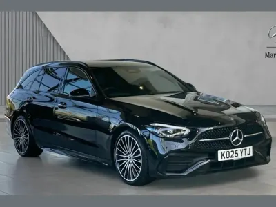 Used Mercedes C200 AMG Line Premium Plus 200 HP (147 kW) 2025 Black Estate