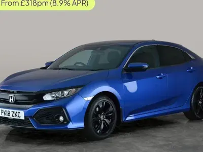Begagnad Honda Civic SR 120 HK (88 kW) 2018 Blå Halvkombi