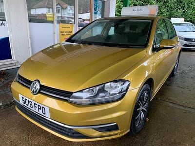 Used VW Golf VII SE 2018 Yellow Hatchback