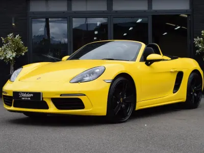 Used Porsche Boxster 2017 Yellow Cabriolet