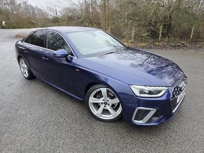 Used Audi A4 S-Line 163 HP (119 kW) 2021 Blue Sedan