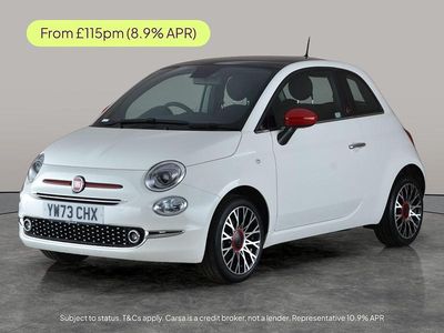 White Used 2023 Fiat 500 Red Hatchback | £9,613 (Fair price)