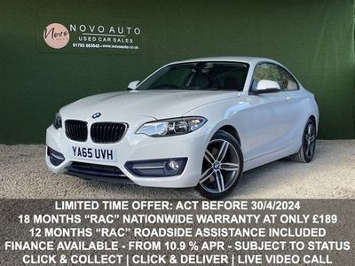 used BMW 220 2 Series 2.0 I SPORT 2d 181 BHP