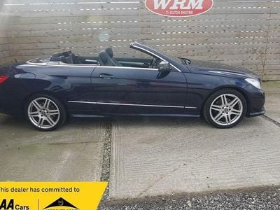 Used Mercedes E220 170 HP (125 kW) 2013 Blue Cabriolet