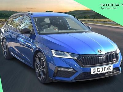 Used Skoda Octavia vRS 245 HP (180 kW) 2023 Blue Estate