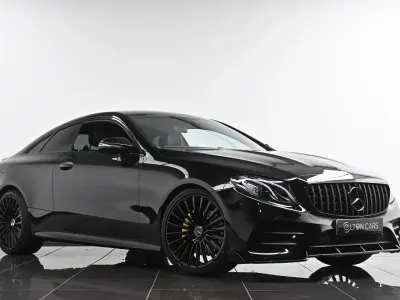 Used Mercedes E220 AMG line 194 HP (142 kW) 2018 Black Coupe
