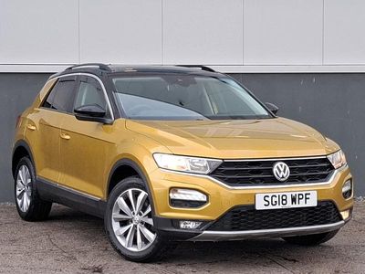 Used VW T-Roc Design 150 HP (110 kW) 2018 Yellow SUV