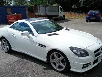 Used Mercedes SLK250 AMG 204 HP (150 kW) 2014 White Cabriolet