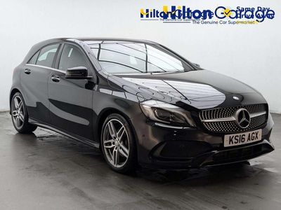 Used Mercedes A180 AMG Line Premium Plus 122 HP (89 kW) 2016 Black Hatchback