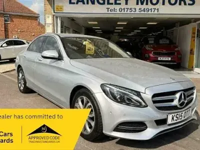 Used Mercedes C200 184 HP (135 kW) 2015 Iridium silver metallic Sedan