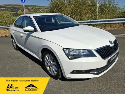 Used Skoda Superb SE 150 HP (110 kW) 2019 White Hatchback