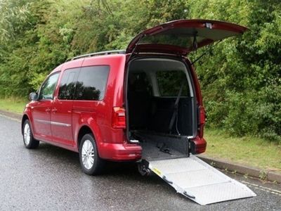 used VW Caddy Maxi C20 5 Seat Auto Wheelchair Accessible Disabled Access Ramp Car