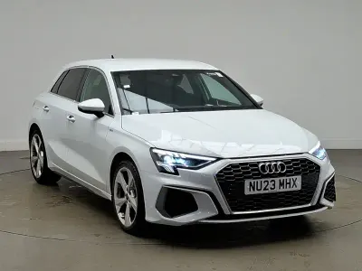 Used Audi A3 S-Line 110 HP (80 kW) 2023 White Sedan