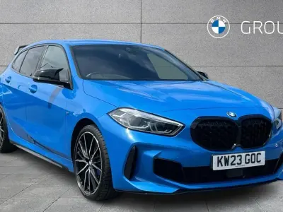 Used BMW M135 Comfort Edition 302 HP (222 kW) 2023 Blue Hatchback
