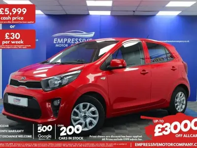Second-hand Kia Picanto 66 CP (48 kW) 2018 Roșu Hatchback
