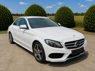 Used Mercedes C250 AMG line 204 HP (150 kW) 2014 White Sedan
