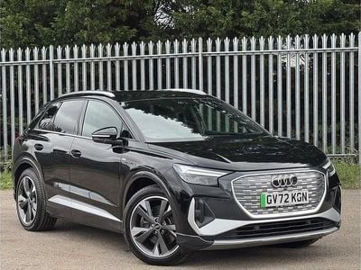 Black Used 2022 Audi Q4 e-tron S-Line SUV | £23,995 (Fair price)