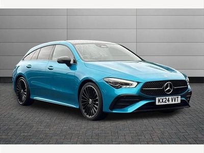 Blue Used 2024 Mercedes CLA220 Shooting Brake AMG Line Premium Plus Estate | £29,663 (Fair price)