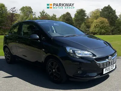 Used Vauxhall Corsa Design Edition 75 HP (55 kW) 2016 Black Hatchback
