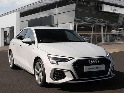 White Used 2020 Audi A3 S-Line Sedan | £21,950 (Fair price)