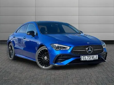 Used Mercedes CLA180 AMG Line Premium Plus 134 HP (98 kW) 2023 Blue Sedan
