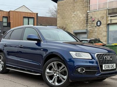 Used Audi Q5 S-line plus 230 HP (169 kW) 2016 Blue SUV