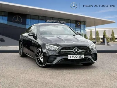 Used Mercedes E300 AMG line 258 HP (189 kW) 2022 Black Coupe