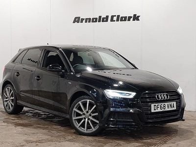 Used Audi A3 Black Edition 116 HP (85 kW) 2019 Black Sedan
