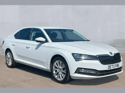 Used Skoda Superb SE L 150 HP (110 kW) 2023 White Hatchback