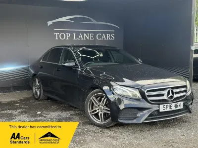 Used Mercedes E220 AMG line 194 HP (142 kW) 2018 Black Sedan