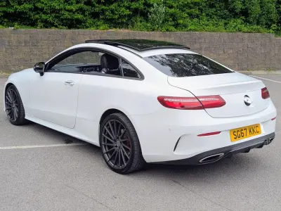 Used Mercedes E300 AMG line 2017 White Coupe