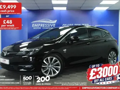 Used Vauxhall Astra Edition 2021 Black Hatchback