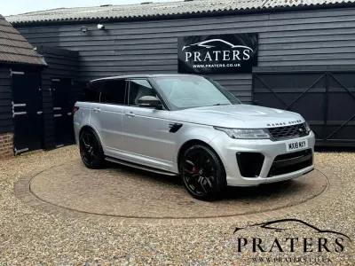 Used Land Rover Range Rover Sport SVR 575 HP (422 kW) 2018 Silver SUV
