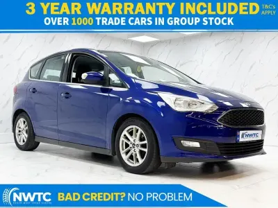 Used Ford C-MAX Zetec 125 HP (91 kW) 2016 Blue MPV