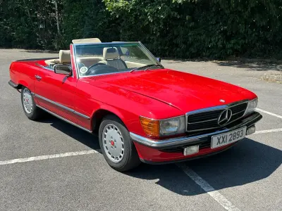 Used Mercedes SL280 1983 Red Cabriolet