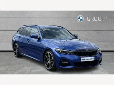 Used BMW 330 M Sport 258 HP (189 kW) 2021 Blue Estate