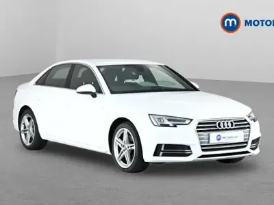 Used Audi A4 S-Line 150 HP (110 kW) 2018 White Sedan