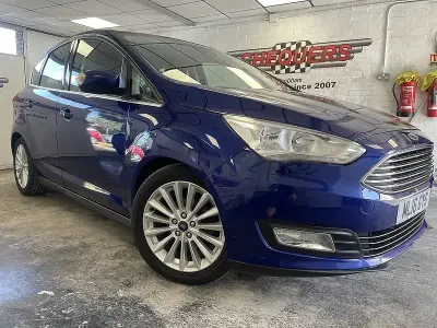 Used Ford C-MAX Titanium 125 HP (91 kW) 2016 Blue MPV