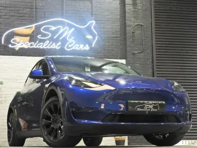 Used Tesla Model Y Long Range AWD 378 kW (514 HP) 2022 Blue SUV