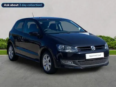 Begagnad VW Polo Edition 60 HK (44 kW) 2014 Svart Halvkombi