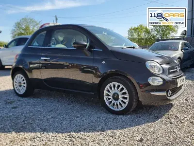 Used Fiat 500 Lounge 69 HP (50 kW) 2017 Black Hatchback
